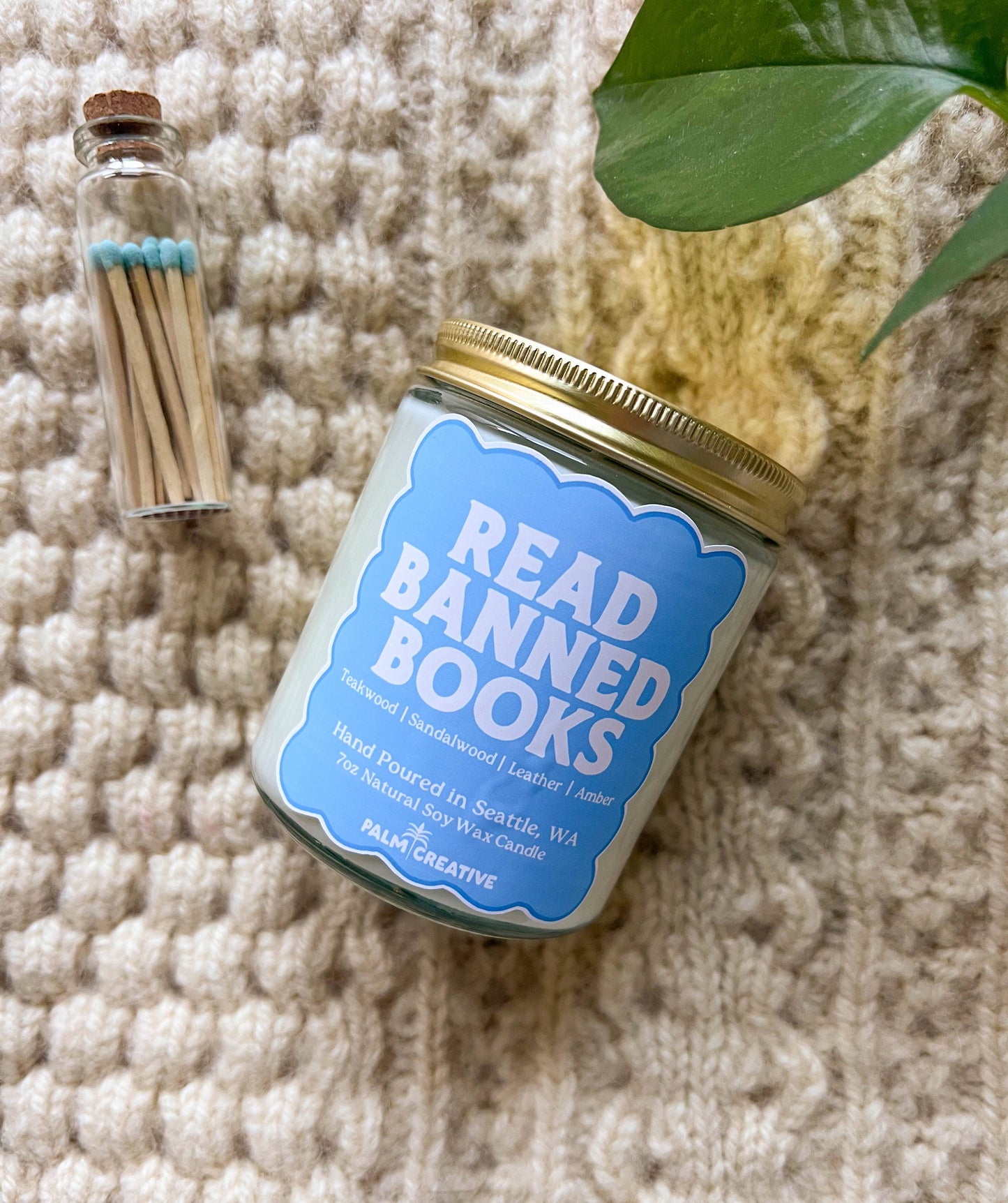 Read Banned Books Candle