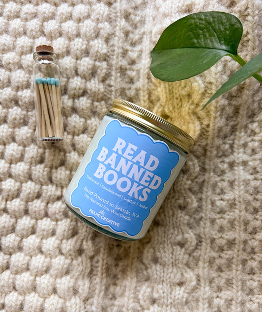 Read Banned Books Candle