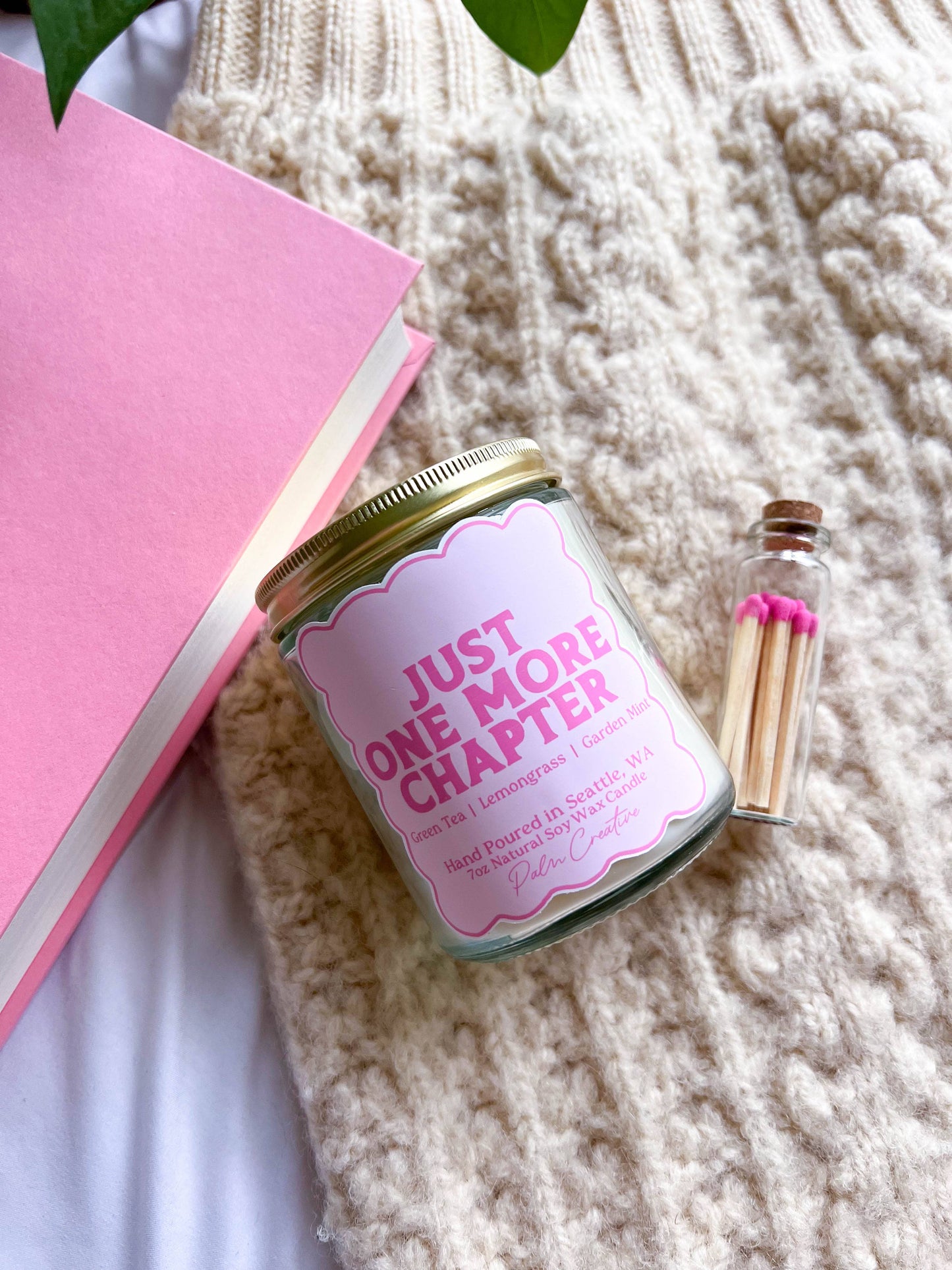 Just One More Chapter Candle