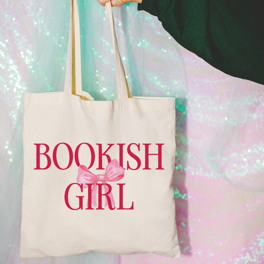 Book store Bow Tote Bags | Reader Gift for Valentine's Day