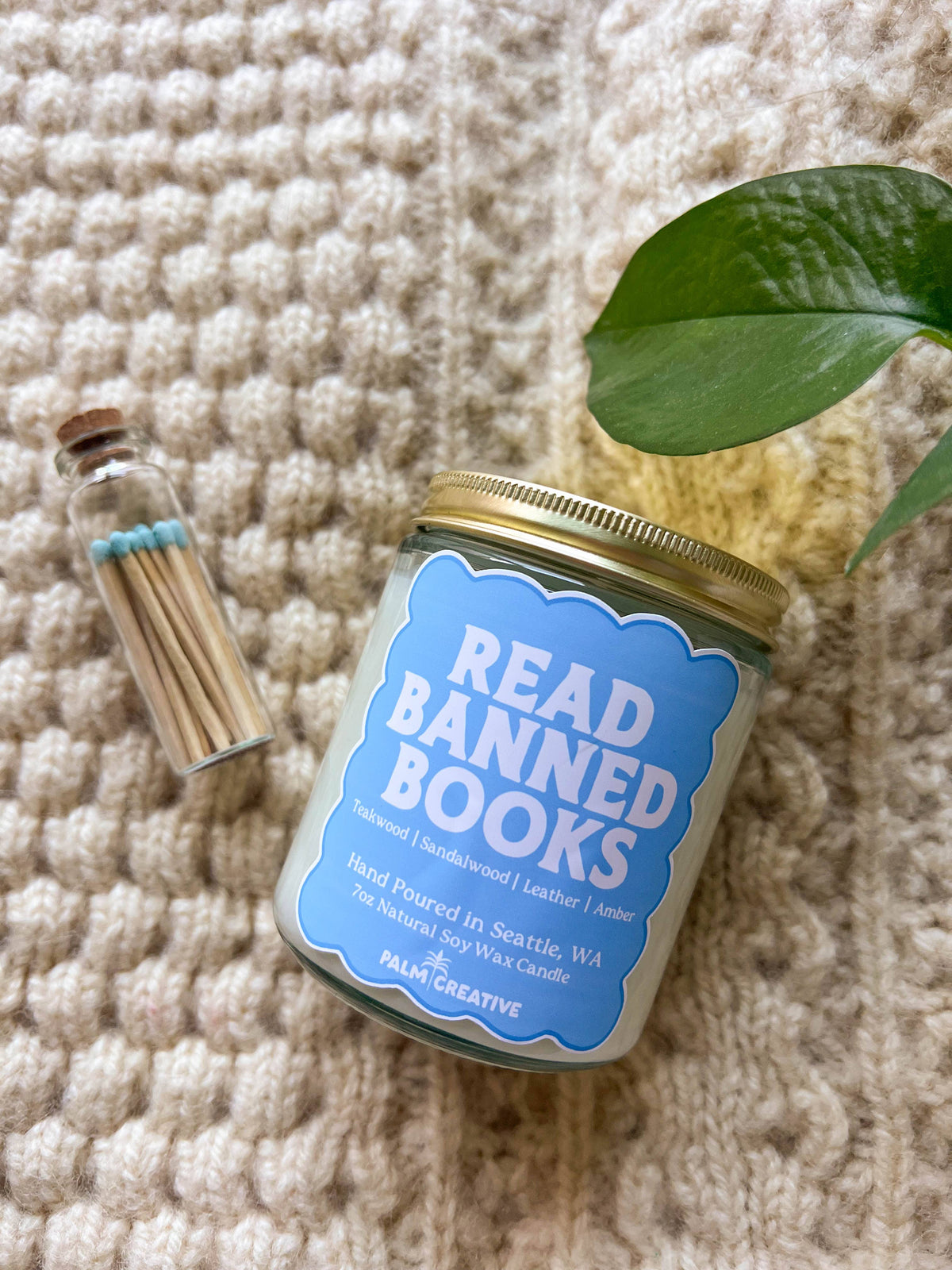 Read Banned Books Candle