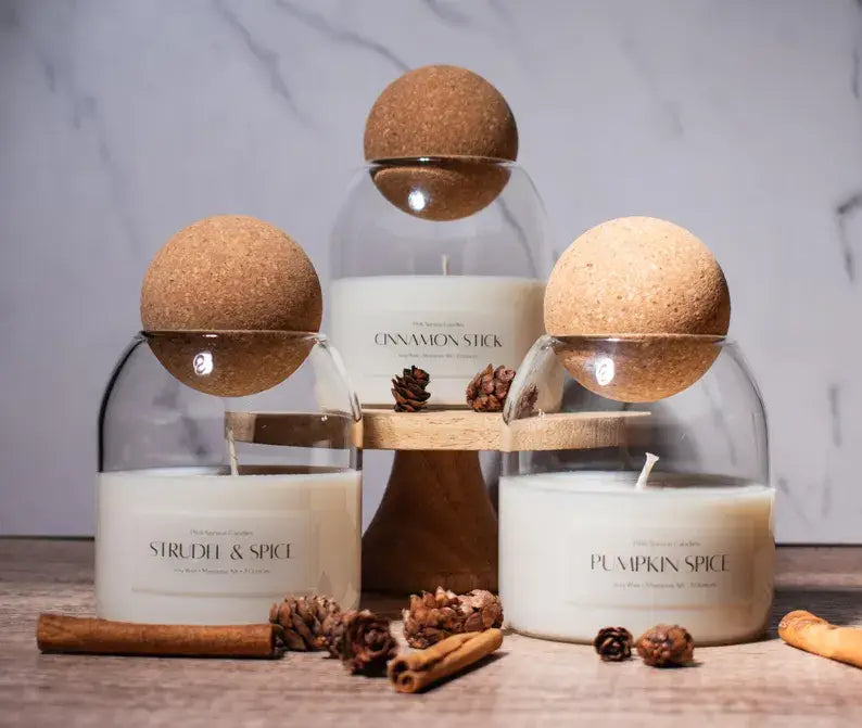 Fall Candle with Corktop lid available in multiple scents 
