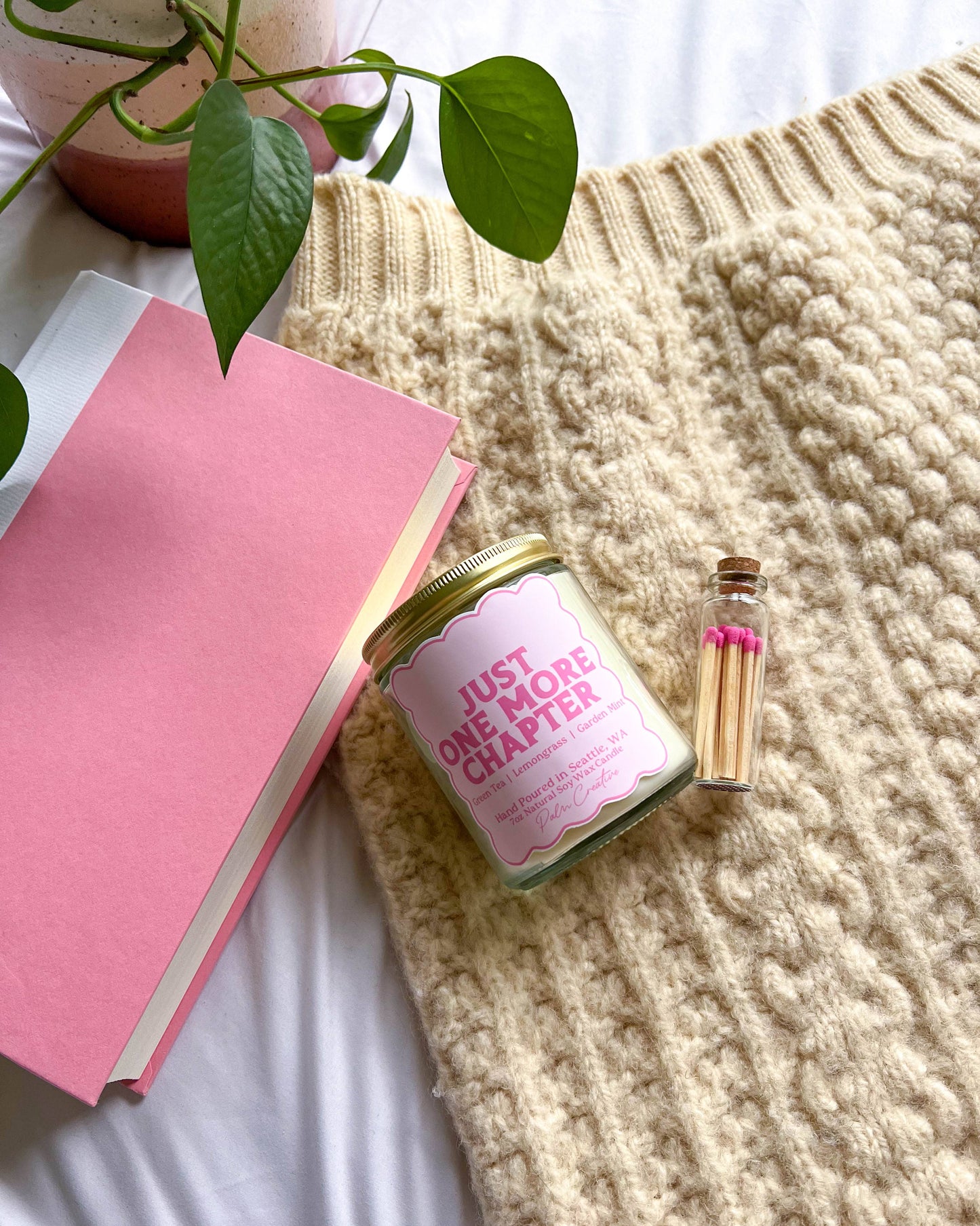 Just One More Chapter Candle