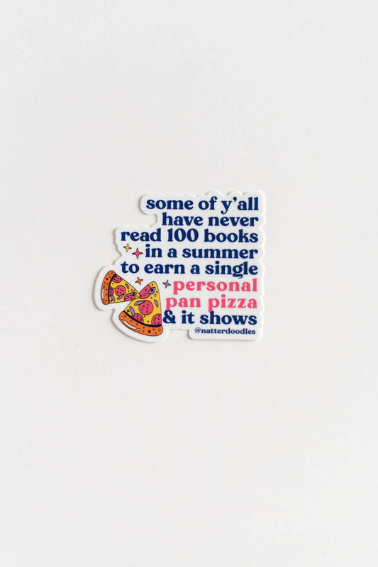 Personal Pan Pizza Viral Sticker – Bookworm Nostalgia, 90s