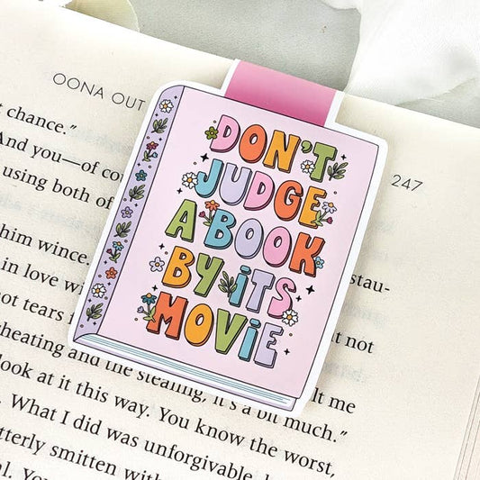 Magnetic Bookmark - Don't Judge A Book By Its Movie Bookish