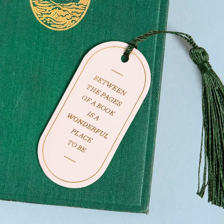 Between the Pages of a Book Anything But Weak Vegan Leather Bookmark Leather Bookmark