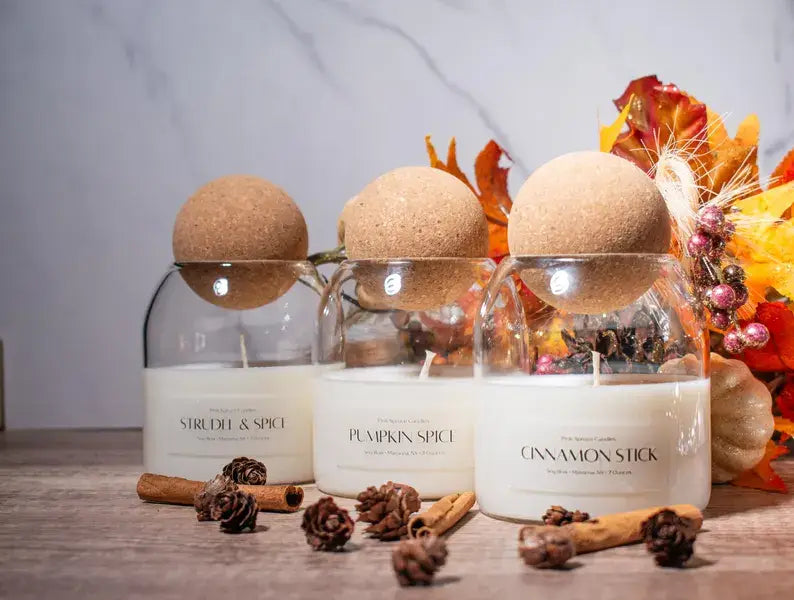 Fall Candle with Corktop lid available in multiple scents 