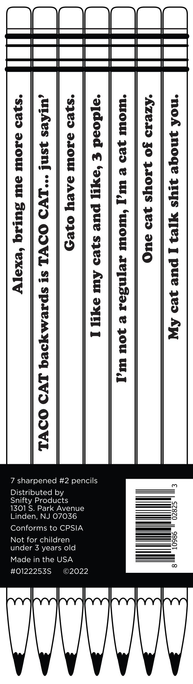 ALEXA, BRING ME MORE CATS PENCIL SET