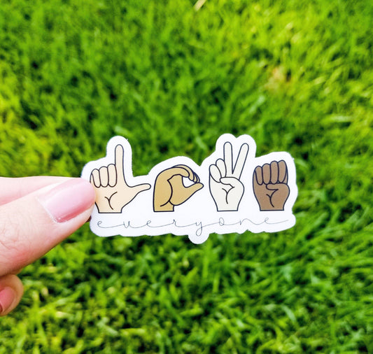 Love Everyone Sticker