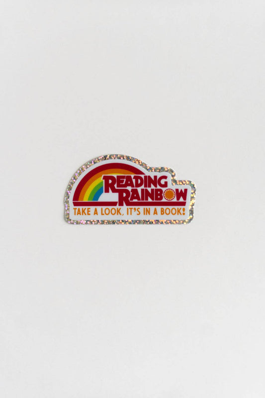 Reading Rainbow Sticker | Retro 90s Nostalgia for Book Lover
