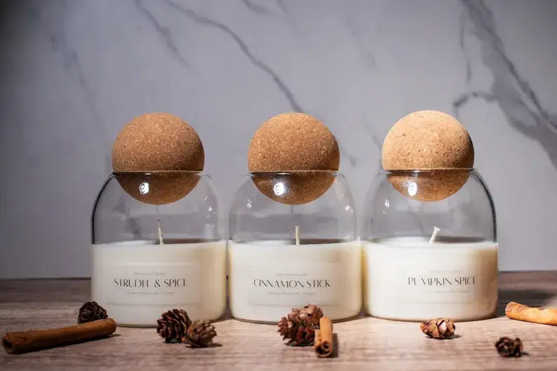 Fall Candle with Corktop lid available in multiple scents 